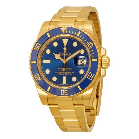 rolex submariner automatic with blue dial